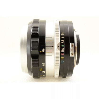 【中古】Nikon NIKKOR-S Auto 50mm f/1.4 非Ai 標準 単焦点レンズ HS-9フード付 ニコン S/N: 728199