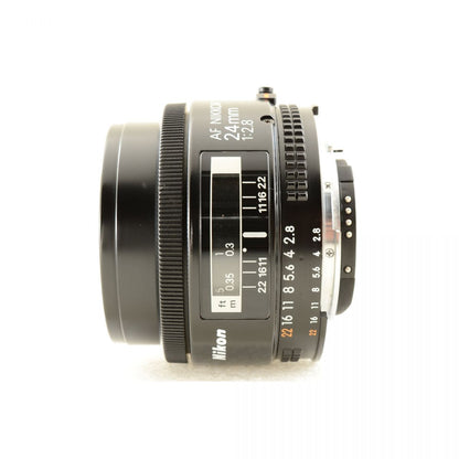 【中古】Nikon AF NIKKOR 24mm f/2.8 広角 単焦点レンズ ニコン S/N: 201416