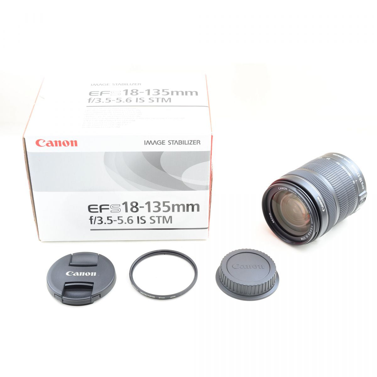 【中古】Canon EF-S 18-135mm f/3.5-5.6 IS STM 高倍率 ズームレンズ 元箱付 キャノン S/N: 0602018957