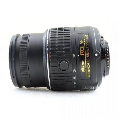 【中古】Nikon AF-S DX NIKKOR 18-55mm f/3.5-5.6G VR II 標準 ズームレンズ ニコン S/N: 22189317