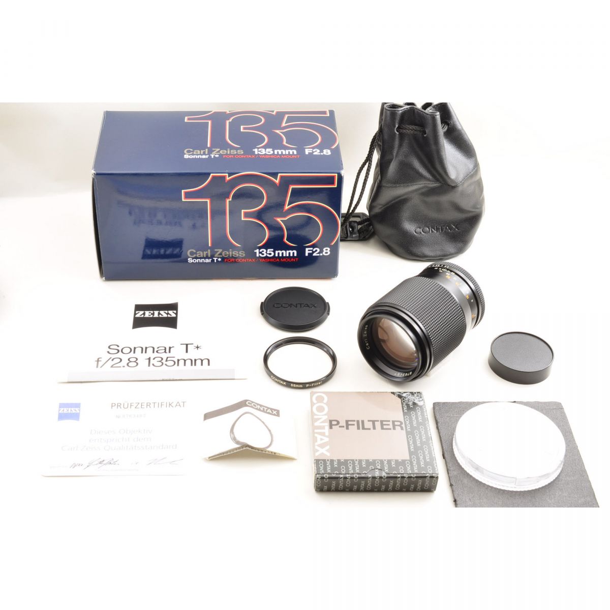 【中古】Contax Carl Zeiss Sonnar T* 135mm F/2.8 MMJ Lens  CY マウント 単焦点レンズ
