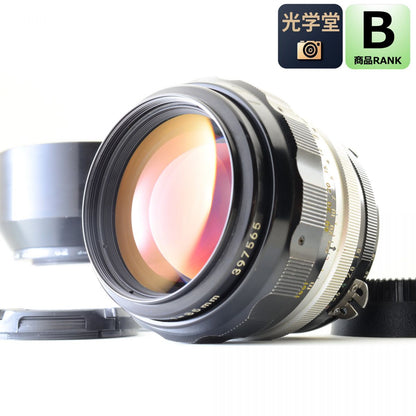 【中古】Nikon Nikkor-H.C Auto 85mm f/1.8 非Ai 中望遠 ポートレート 単焦点レンズ フード付 ニコン S/N: 397565