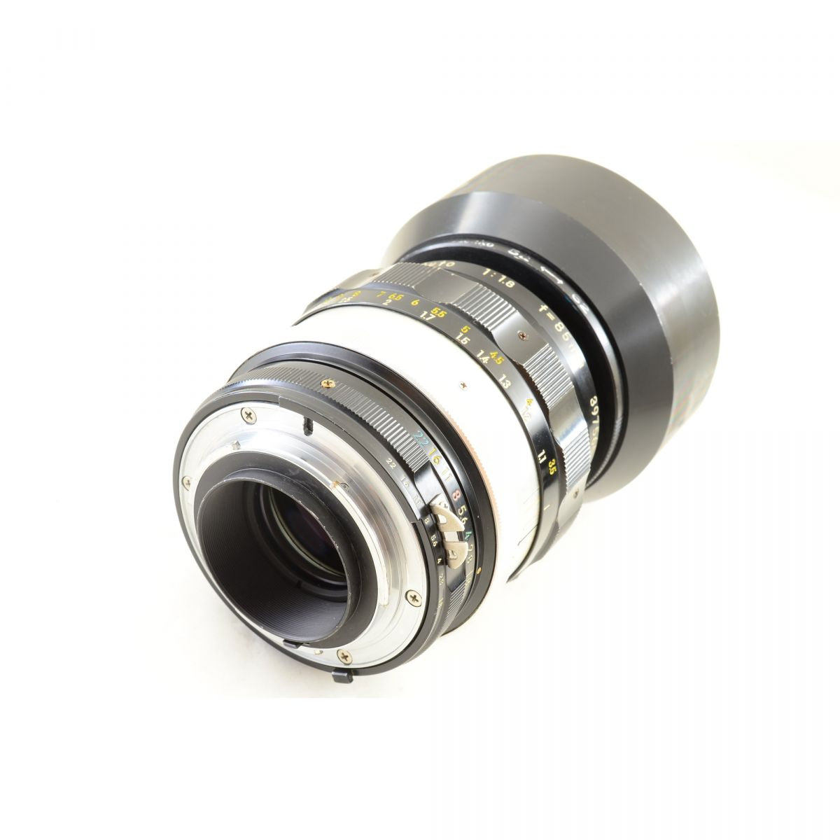 【中古】Nikon Nikkor-H.C Auto 85mm f/1.8 非Ai 中望遠 ポートレート 単焦点レンズ フード付 ニコン S/N: 397565