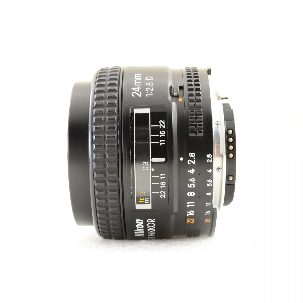 【中古】Nikon AF NIKKOR 24mm f/2.8 D 広角 単焦点レンズ ニコン S/N: 461849