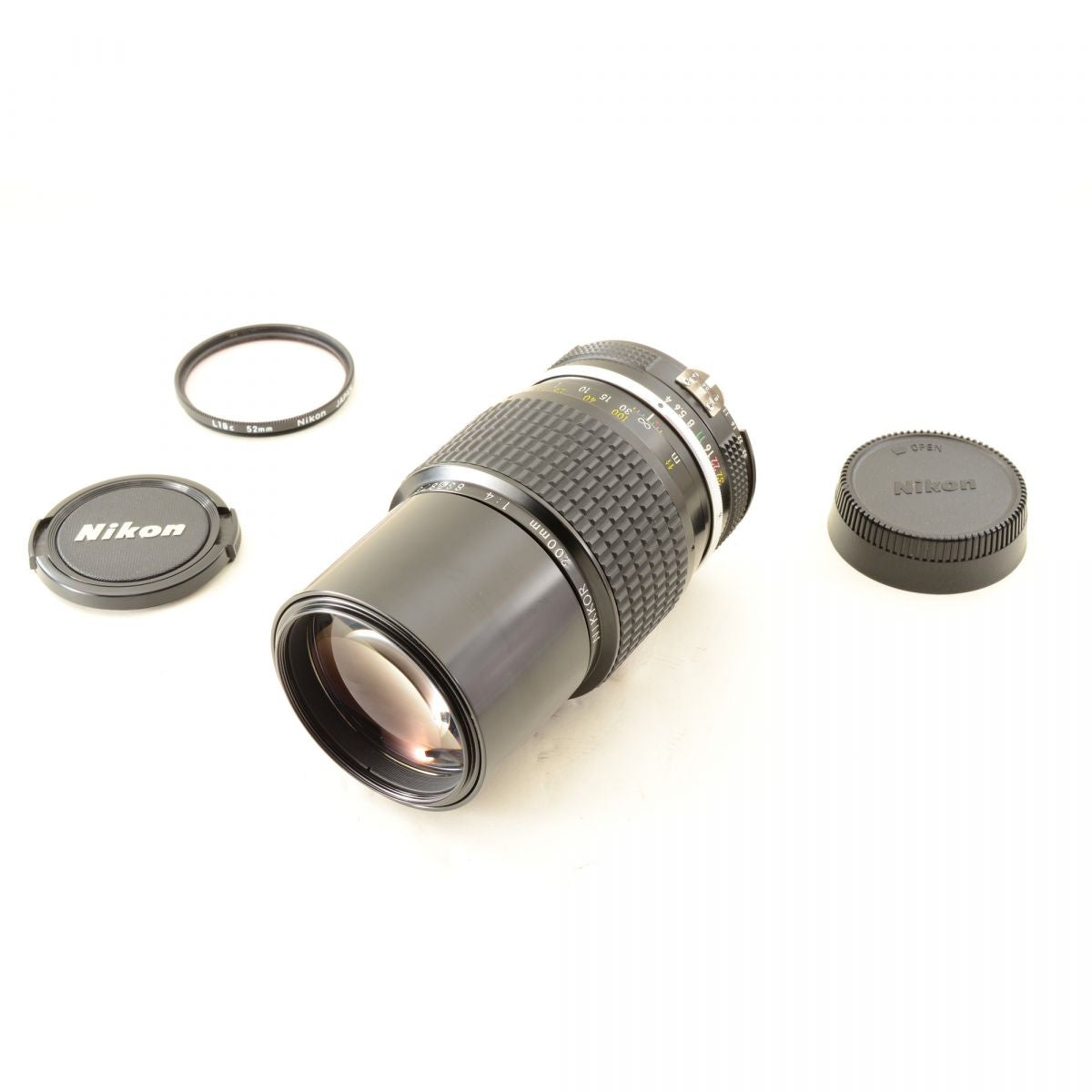 【中古】Nikon Ai NIKKOR 200mm f/4 望遠 単焦点 カメラレンズ 交換レンズ ニコン S/N:835875