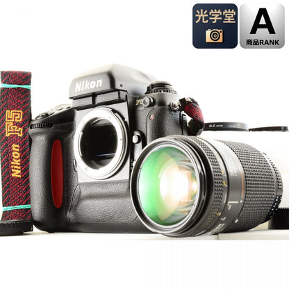 【中古】Nikon F5 ブラック 35mm 一眼レフ フィルムカメラ DP-30 AF NIKKOR 35-135mm F3.5-4.5 マクロ ズームレンズ セット ニコン S/N:3167762