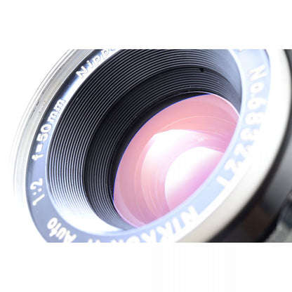 【中古】Nikon F2 フォトミック ブラック 35mm 一眼レフ フィルムカメラ DP-1 Nikkor-H Auto 50mm F2 セット ニコン S/N:7502126
