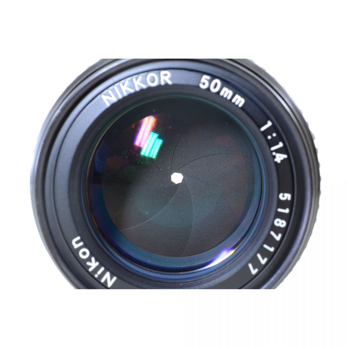 【中古】Nikon Ai-S NIKKOR 50mm F1.4 単焦点 カメラレンズ 交換レンズ ニコン S/N:5187177