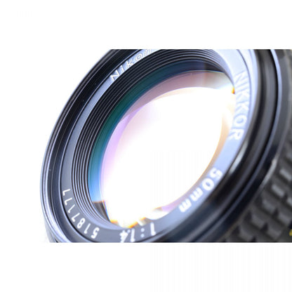【中古】Nikon Ai-S NIKKOR 50mm F1.4 単焦点 カメラレンズ 交換レンズ ニコン S/N:5187177
