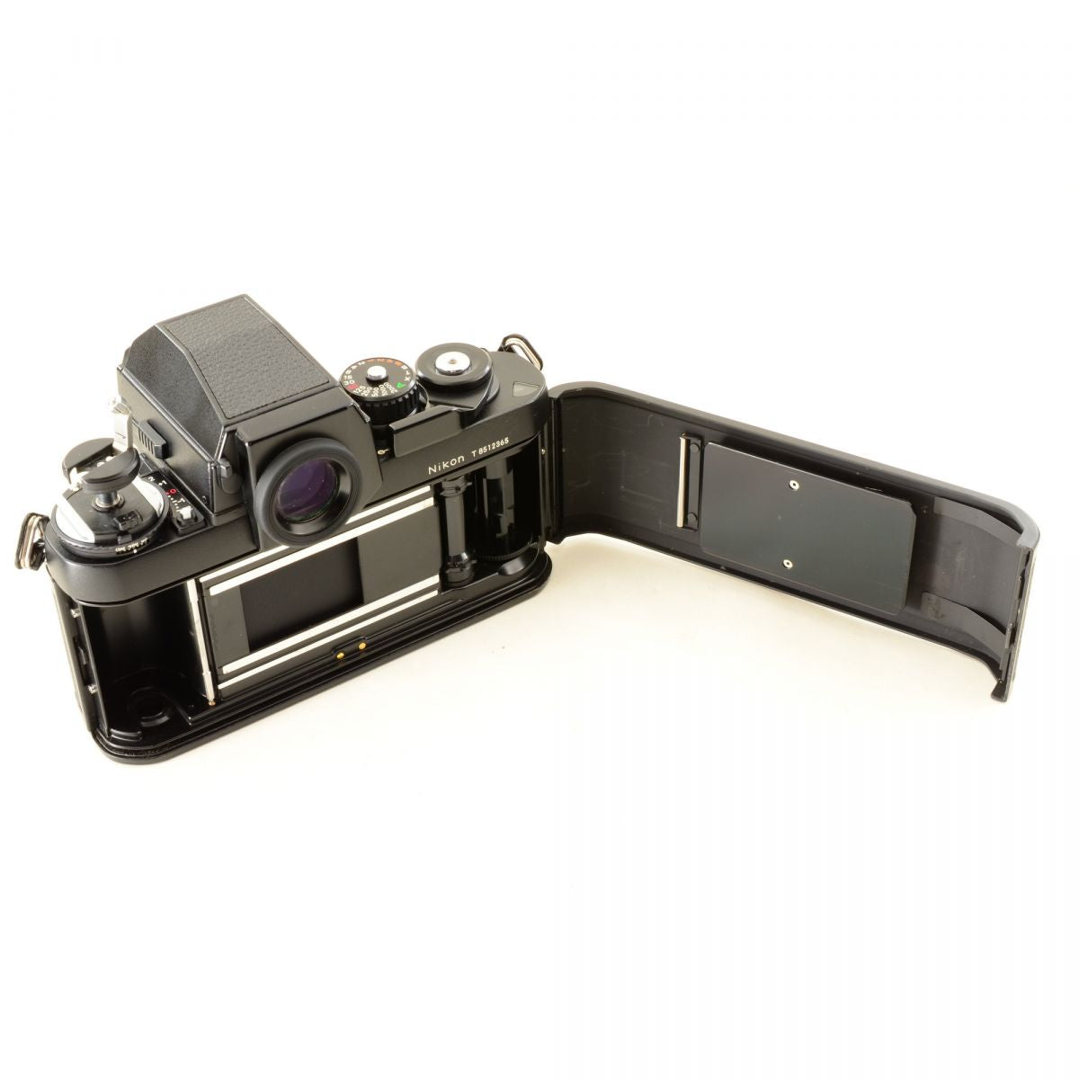 【中古】Nikon F3/T HP チタンブラック 35mm フィルムカメラ + Micro-NIKKOR-P Auto 55mm f/3.5 非Ai マクロ 単焦点レンズ ニコン S/N: 8512365