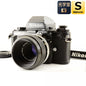 【中古】Nikon F3/T HP チタンブラック 35mm フィルムカメラ + Micro-NIKKOR-P Auto 55mm f/3.5 非Ai マクロ 単焦点レンズ ニコン S/N: 8512365