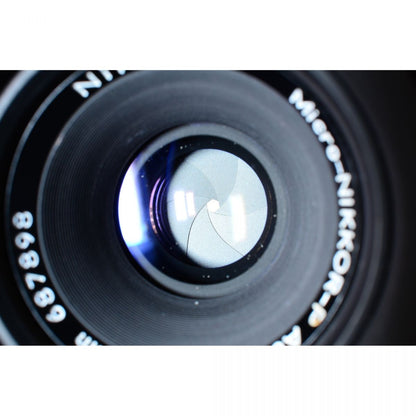 【中古】Nikon F3/T HP チタンブラック 35mm フィルムカメラ + Micro-NIKKOR-P Auto 55mm f/3.5 非Ai マクロ 単焦点レンズ ニコン S/N: 8512365