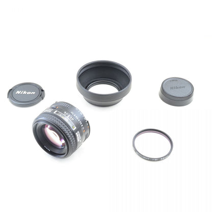 【中古】Nikon AF NIKKOR 50mm f/1.4 単焦点 カメラレンズ 交換レンズ フード付き ニコン S/N:3053556