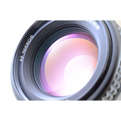 【中古】Nikon AF NIKKOR 50mm f/1.4 単焦点 カメラレンズ 交換レンズ フード付き ニコン S/N:3053556