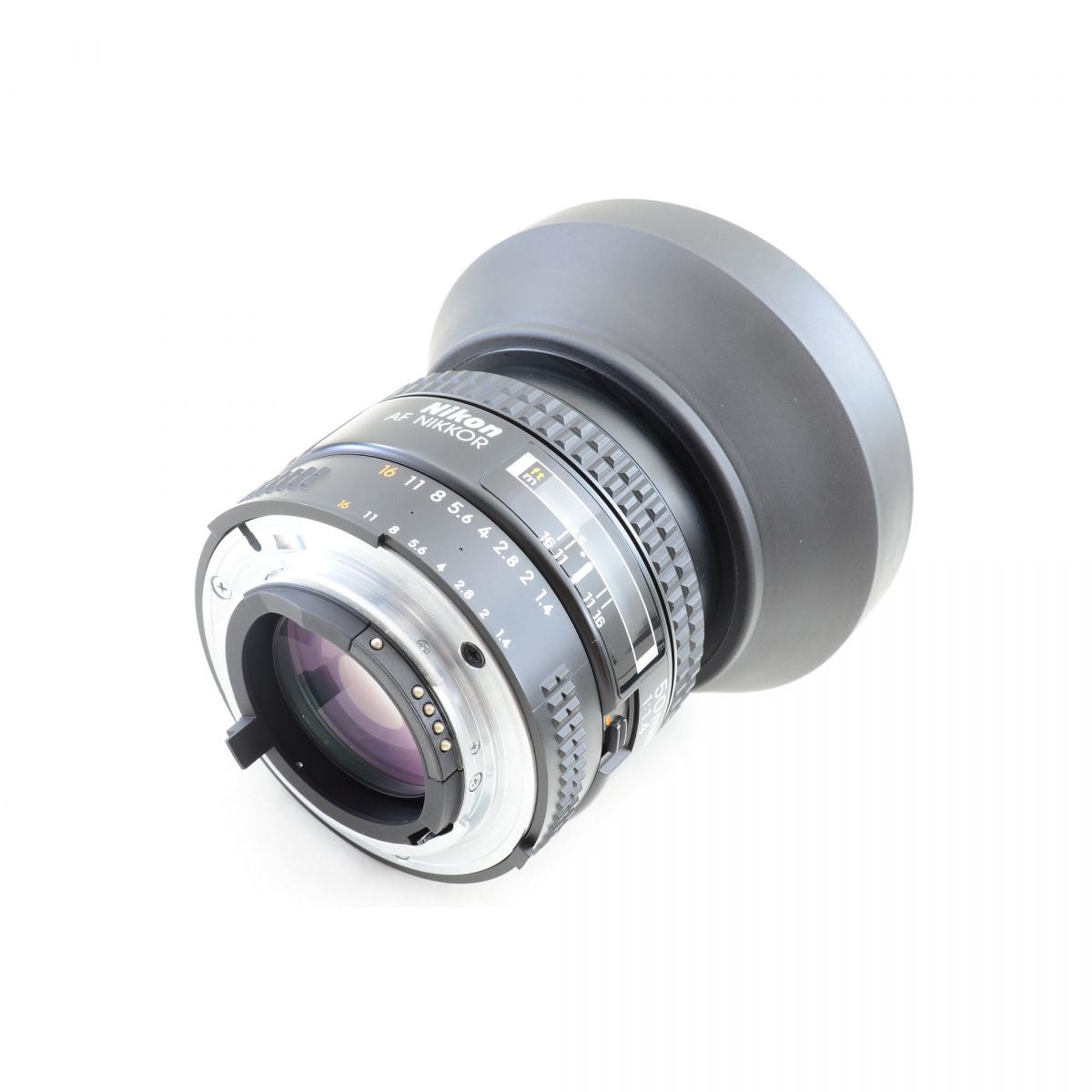 【中古】Nikon AF NIKKOR 50mm f/1.4 単焦点 カメラレンズ 交換レンズ フード付き ニコン S/N:3053556