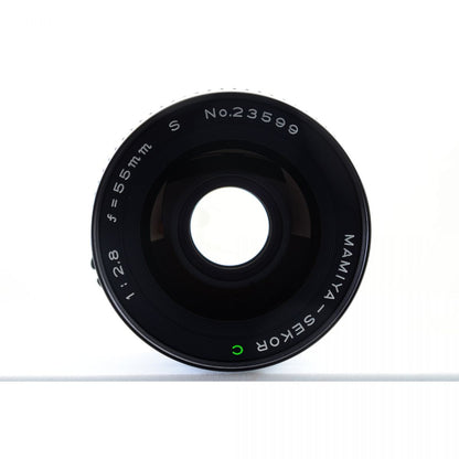【中古】Mamiya Sekor C 55mm f/2.8 単焦点 広角 カメラレンズ 交換レンズ マミヤ S/N:23599
