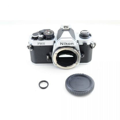 【中古】Nikon New FM2 シルバー 35mm フィルムカメラ FM2N ニコン S/N: 7846176
