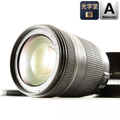 【中古】Canon EF-S 18-135mm f/3.5-5.6 IS 高倍率 ズームレンズ フード付 キャノン S/N: 5902018662