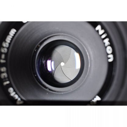 【中古】Nikon Nikomat EL Black + Micro 55mm f/3.5 カメラレンズセット