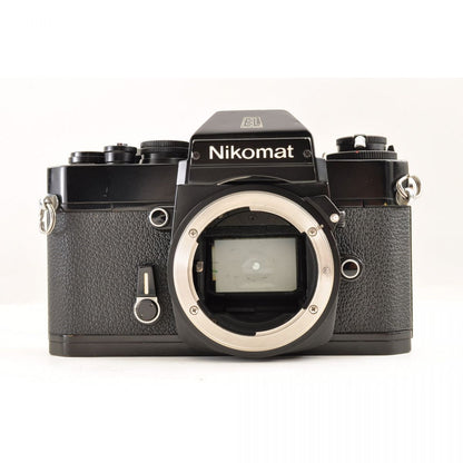 【中古】Nikon Nikomat EL Black + Micro 55mm f/3.5 カメラレンズセット