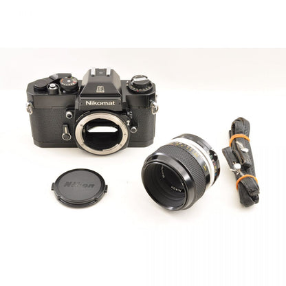 【中古】Nikon Nikomat EL Black + Micro 55mm f/3.5 カメラレンズセット