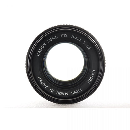 【中古】Canon A-1 ブラック NFD 50mm f1.4 フィルムカメラ 一眼レフ レンズセット 　