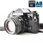 【中古】Canon A-1 ブラック NFD 50mm f1.4 フィルムカメラ 一眼レフ レンズセット 　