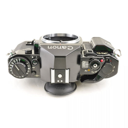 【中古】Canon A-1 ブラック NFD 50mm f1.4 フィルムカメラ 一眼レフ レンズセット 　