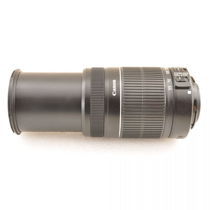 【中古】Canon EF-S 55-250mm F4-5.6 IS II 手振れ補正付 望遠ズームレンズ 第2世代 フード