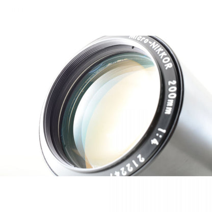 【中古】Nikon AI-S Micro NIKKOR 200mm f/4 望遠 マクロ 単焦点レンズ ニコン S/N: 212247
