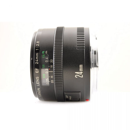【中古】Canon EF 24mm F2.8 広角単焦点レンズ キヤノン