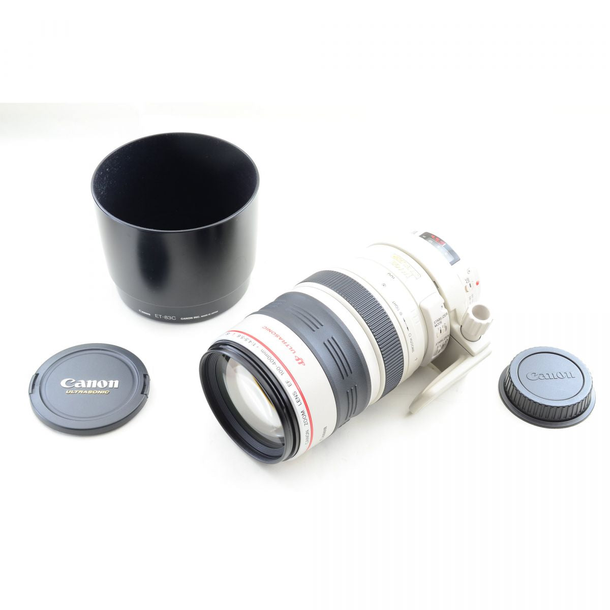 【中古】Canon EF 100-400mm F4.5-5.6 L IS USM ズーム カメラレンズ 交換レンズ フード付き キヤノン S/N:263737