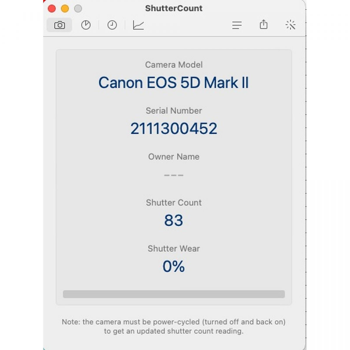 【中古】Canon EOS 5D Mark II 21.1 MP デジタル 一眼レフ カメラ ボディ キャノン S/N: 2111300452