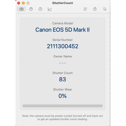 【中古】Canon EOS 5D Mark II 21.1 MP デジタル 一眼レフ カメラ ボディ キャノン S/N: 2111300452