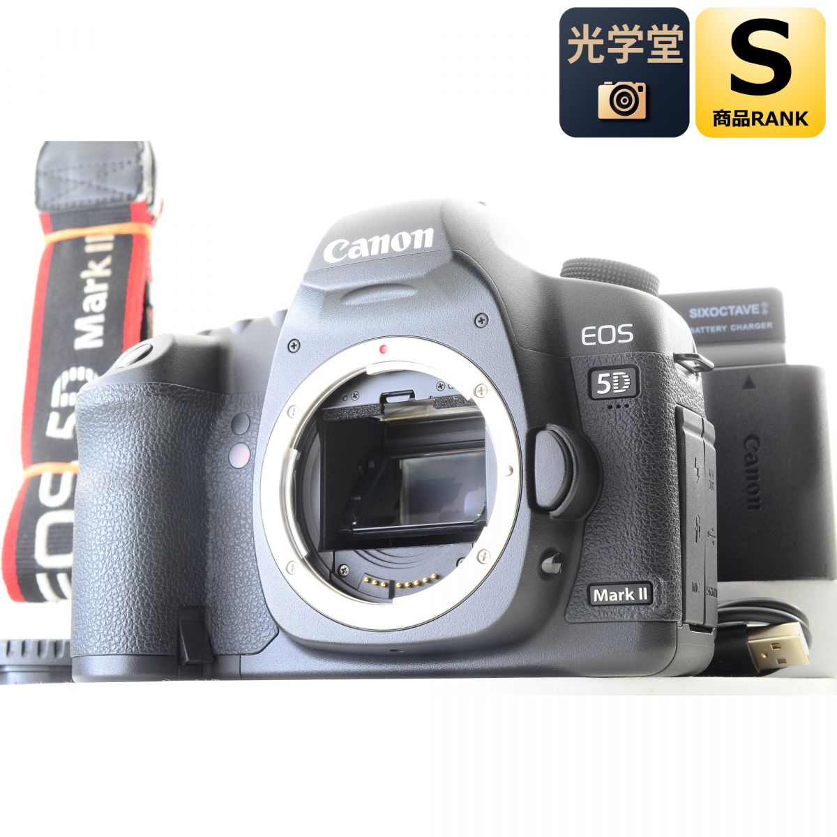 【中古】Canon EOS 5D Mark II 21.1 MP デジタル 一眼レフ カメラ ボディ キャノン S/N: 2111300452