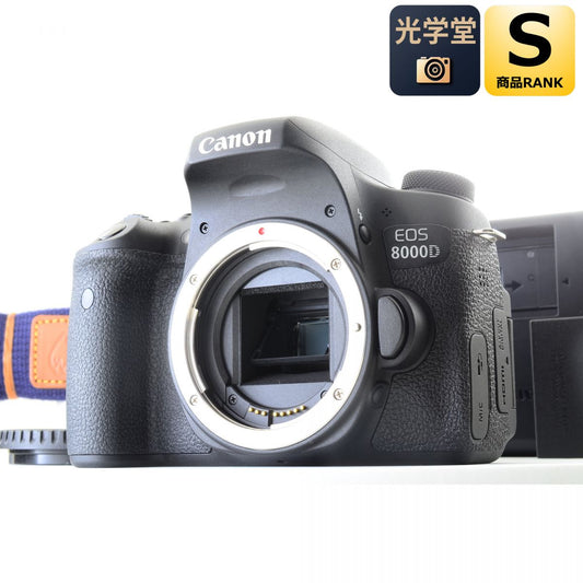 【中古】Canon EOS 8000D 24.2 MP デジタル 一眼レフ カメラ ボディ キャノン S/N: 41042000327