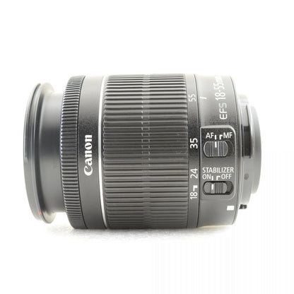【中古】Canon EOS 8000D 24.2MP 一眼レフ デジタルカメラ EF-S 18-55mm f/3.5-5.6 IS STM ズームレンズセット キヤノン S/N:41032010847
