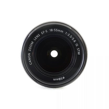 【中古】Canon EOS 8000D 24.2MP 一眼レフ デジタルカメラ EF-S 18-55mm f/3.5-5.6 IS STM ズームレンズセット キヤノン S/N:41032010847