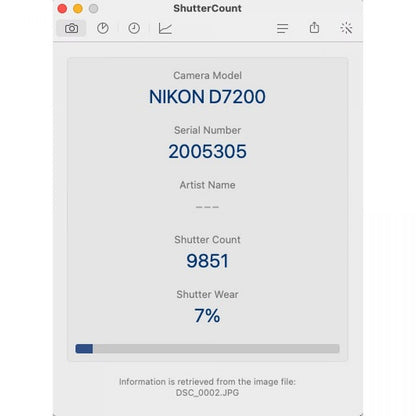 【中古】Nikon D7200 24.2MP デジタル 一眼レフ カメラ ボディ 元箱付 ニコン S/N: 2005305