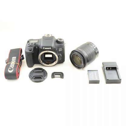 【中古】Canon EOS 8000D 24.2MP 一眼レフ デジタルカメラ EF-S 18-55mm f/3.5-5.6 IS STM ズームレンズセット キヤノン S/N:41032010847