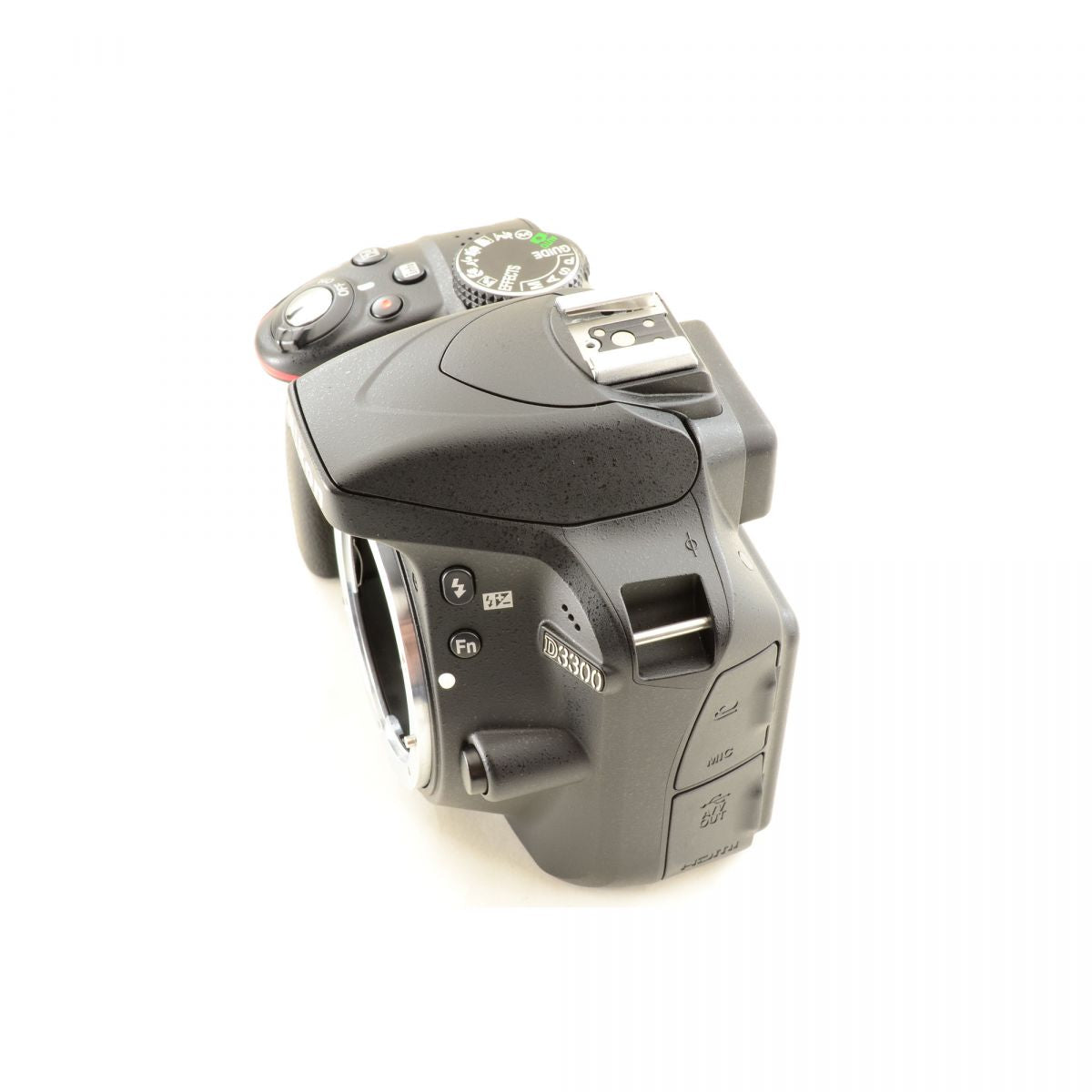 【中古】Nikon D3300 24.2MP ブラック AF-S 18-55mm II 55-200mm VR ダブルズームキット ニコン S/N: 2004643
