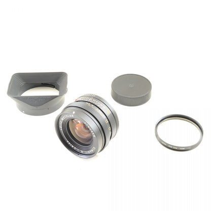 【中古】Leica Leitz Elmarit-R 24mm F2.8 広角 単焦点 カメラレンズ 交換レンズ フード フィルター付き ライカ S/N:3102319