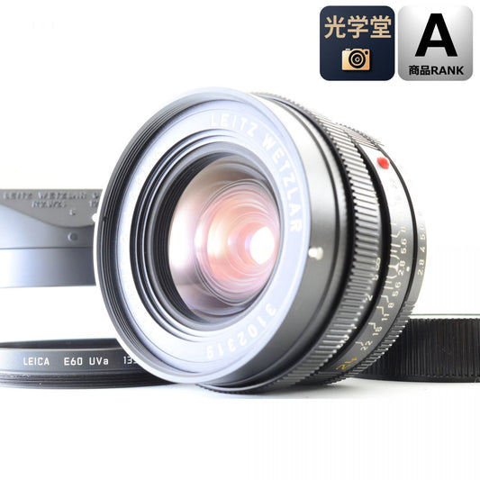 【中古】Leica Leitz Elmarit-R 24mm F2.8 広角 単焦点 カメラレンズ 交換レンズ フード フィルター付き ライカ S/N:3102319