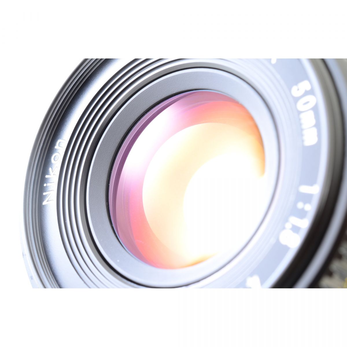 【中古】Nikon Ai-S NIKKOR 50mm F1.8 パンケーキ 単焦点 カメラレンズ 交換レンズ ニコン S/N:4444001