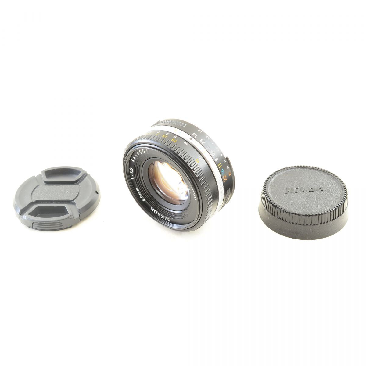 【中古】Nikon Ai-S NIKKOR 50mm F1.8 パンケーキ 単焦点 カメラレンズ 交換レンズ ニコン S/N:4444001