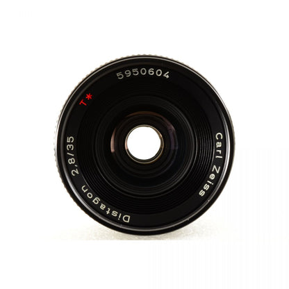 【中古】Contax Carl Zeiss Distagon T* 35mm F2.8 AEJ 広角 単焦点 カメラレンズ 交換レンズ コンタックス S/N:5950604