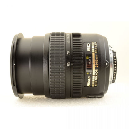 【中古】Nikon AF-S NIKKOR 24-85mm f/3.5-4.5 G ED 標準 ズームレンズ ニコン S/N: 2103139