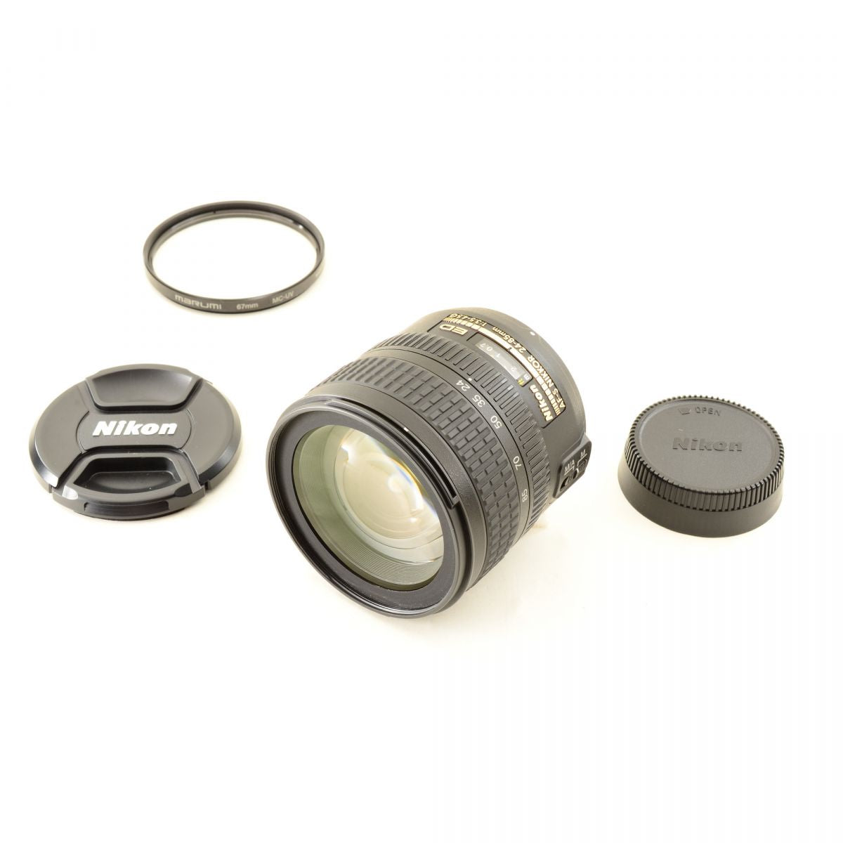 【中古】Nikon AF-S NIKKOR 24-85mm f/3.5-4.5 G ED 標準 ズームレンズ ニコン S/N: 2103139
