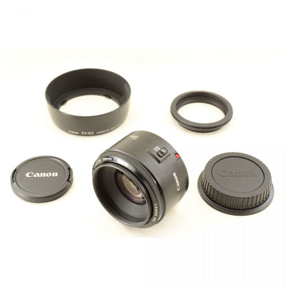 【中古】Canon EF 50mm f/1.8 II 標準 単焦点レンズ フード付 キャノン S/N: 31236357