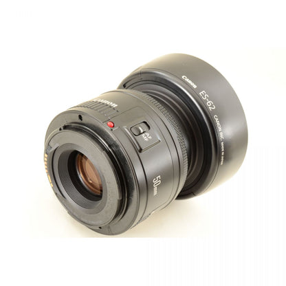 【中古】Canon EF 50mm f/1.8 II 標準 単焦点レンズ フード付 キャノン S/N: 31236357
